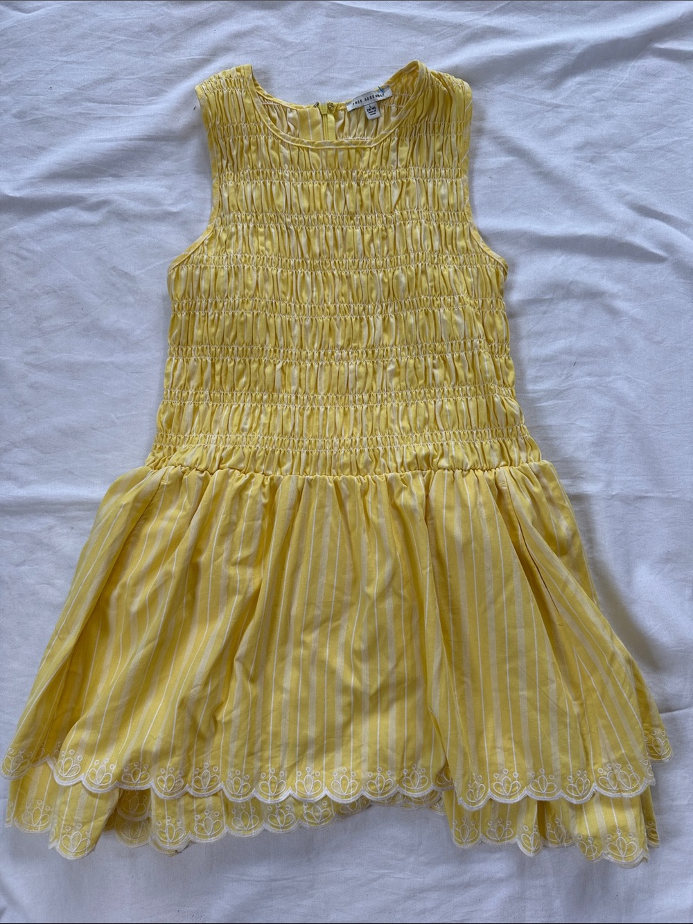 Free Assembly Yellow Scallop Sundress